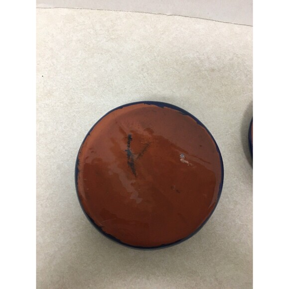 Sleeping Mexican Folk Art Round Ceramic Pottery Trinket Jewelry Box Sombrero - Picture 5 of 6